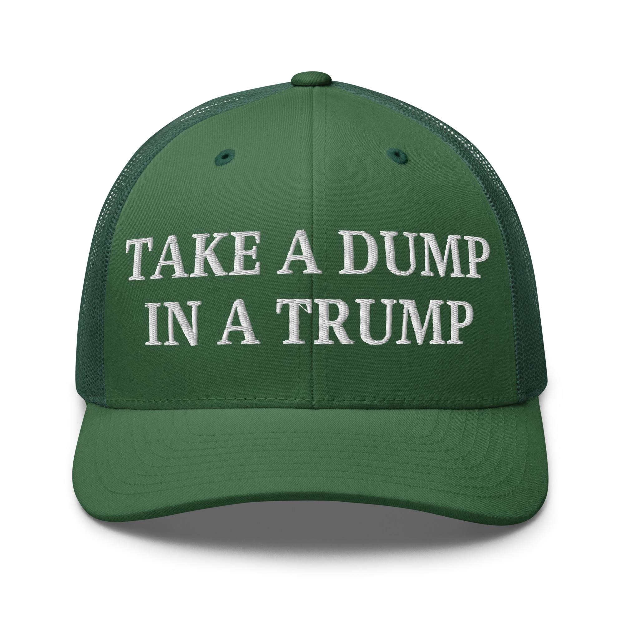 Take a DUMP In a TRUMP Trucker Hat | Orange Porta Potty colors - Image 12
