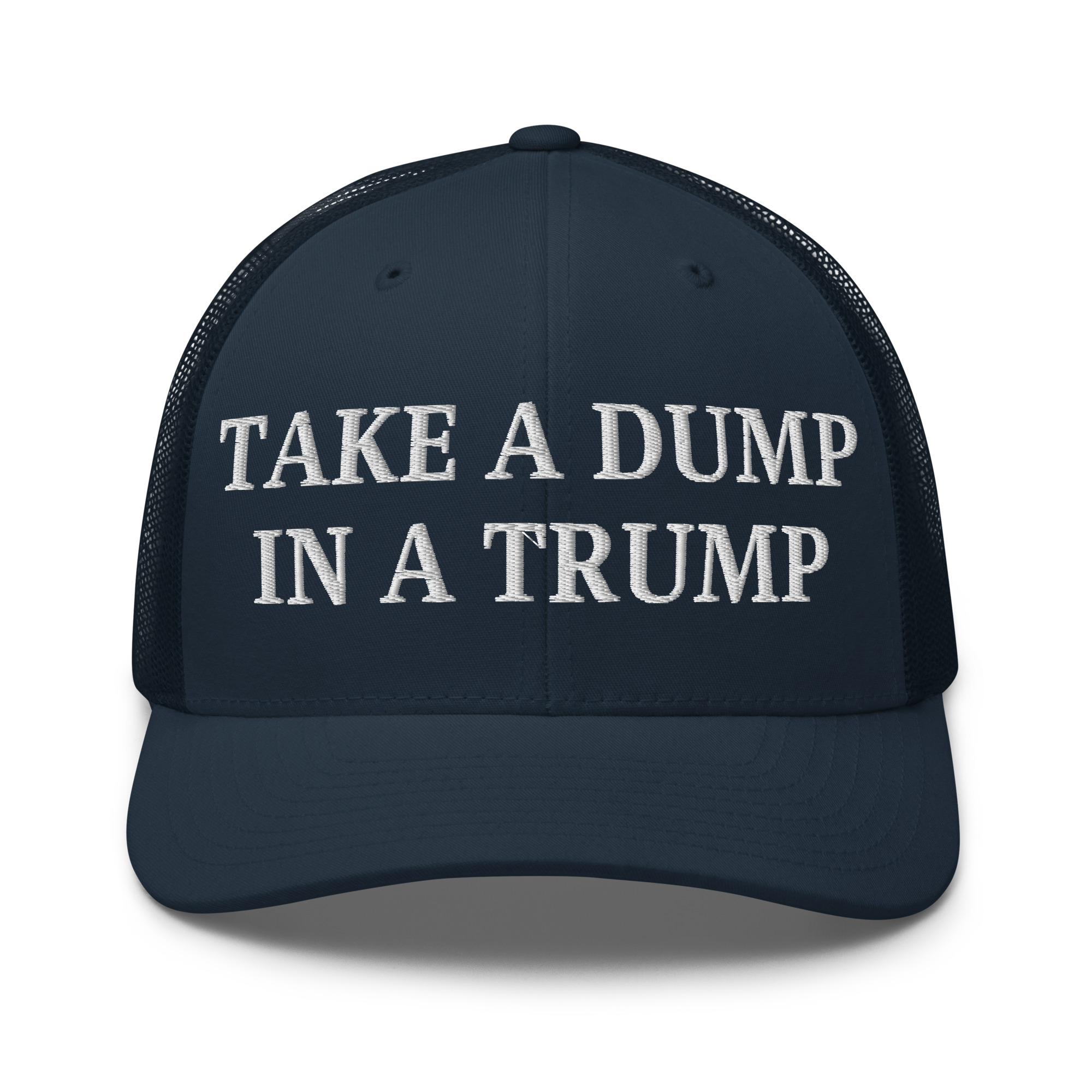 Take a DUMP In a TRUMP Trucker Hat | Orange Porta Potty colors - Image 4
