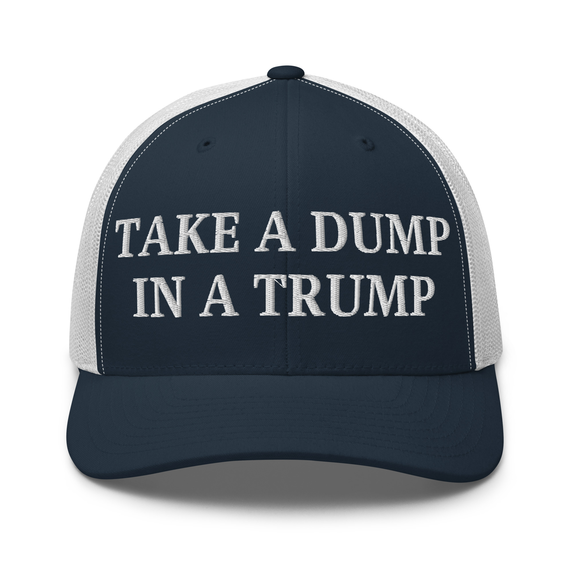 Take a DUMP In a TRUMP Trucker Hat | Orange Porta Potty colors - Image 5
