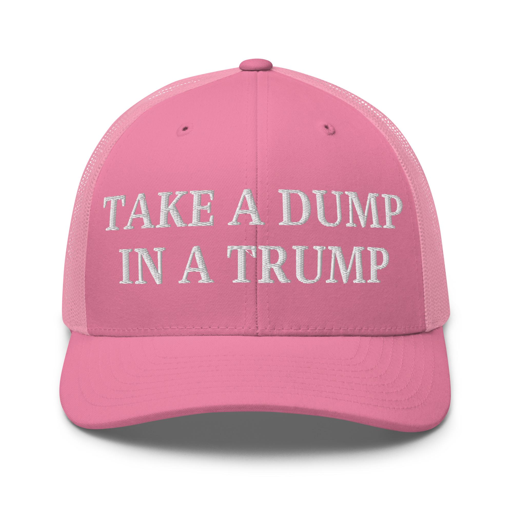 Take a DUMP In a TRUMP Trucker Hat | Orange Porta Potty colors - Image 14