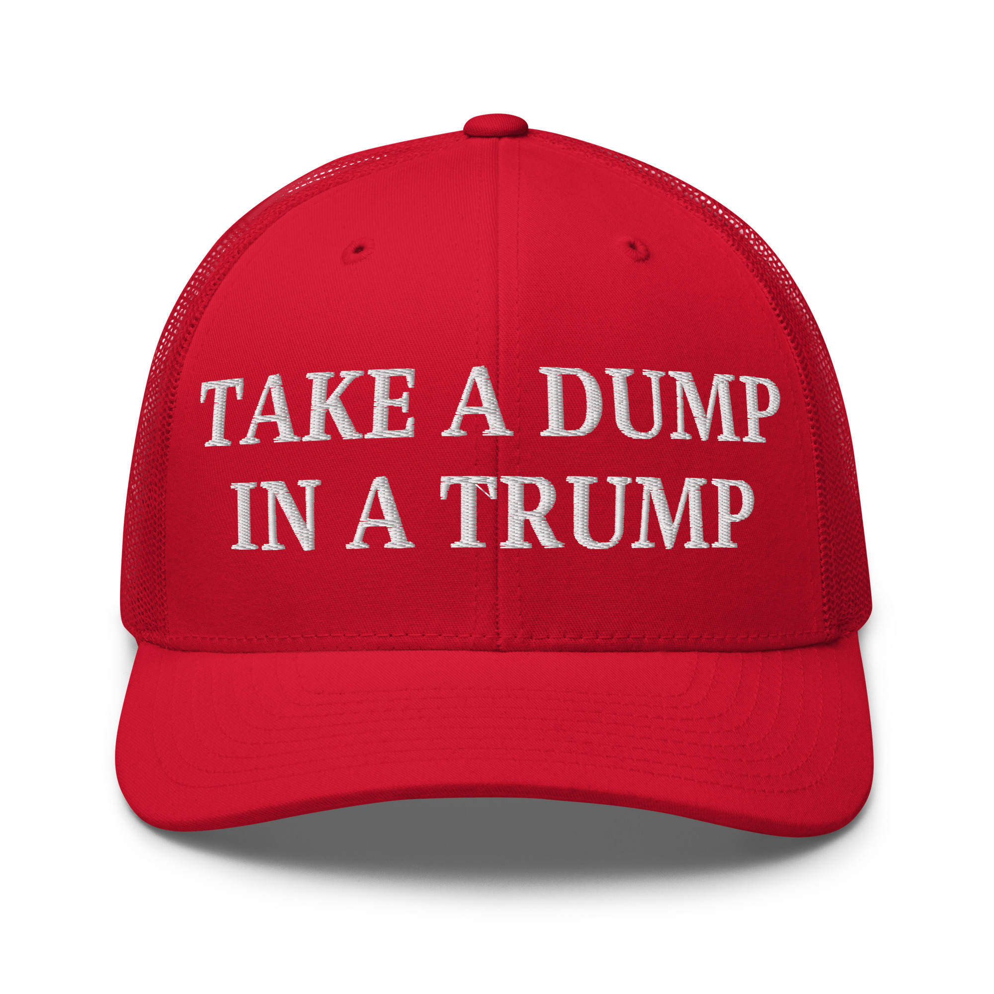 Take a DUMP In a TRUMP Trucker Hat | Orange Porta Potty colors - Image 9