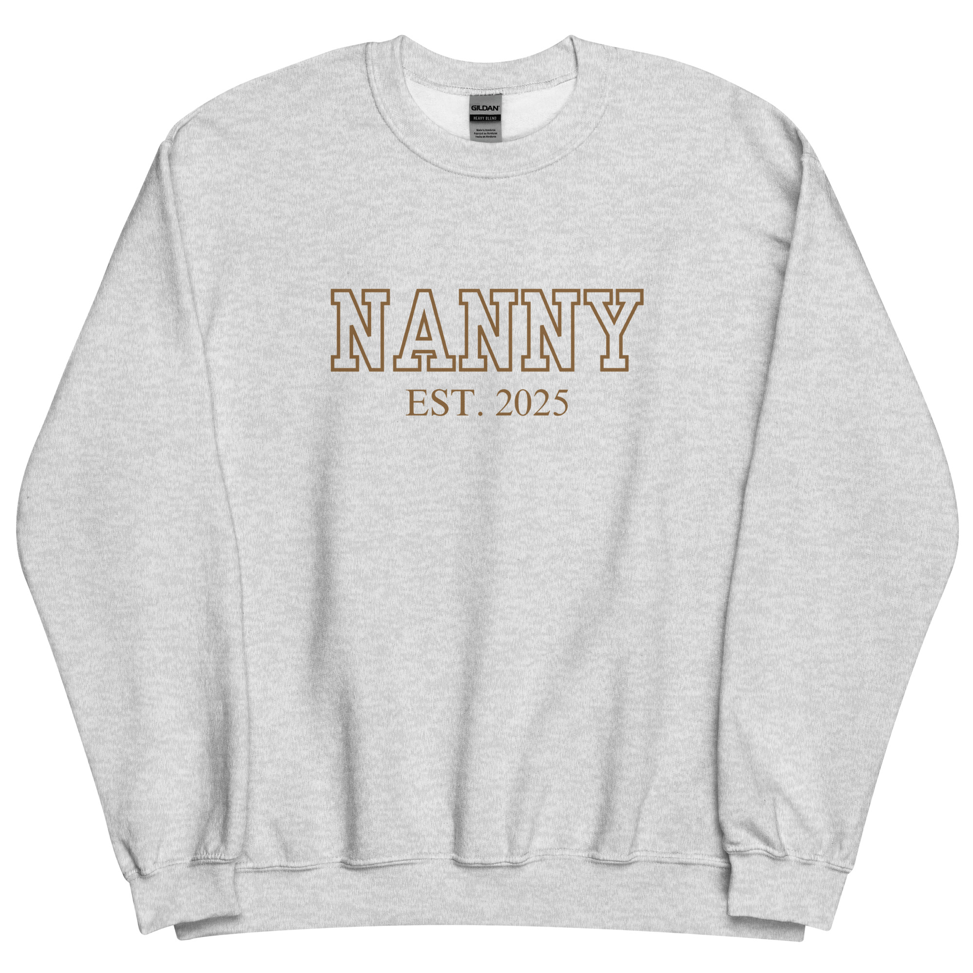 Nanny Est. 2025 (Brown Font) Sweatshirt - Image 9