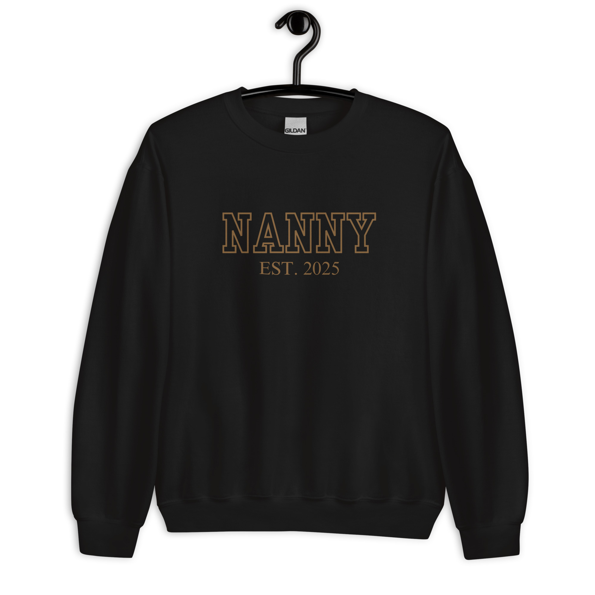 Nanny Est. 2025 (Brown Font) Sweatshirt - Image 2