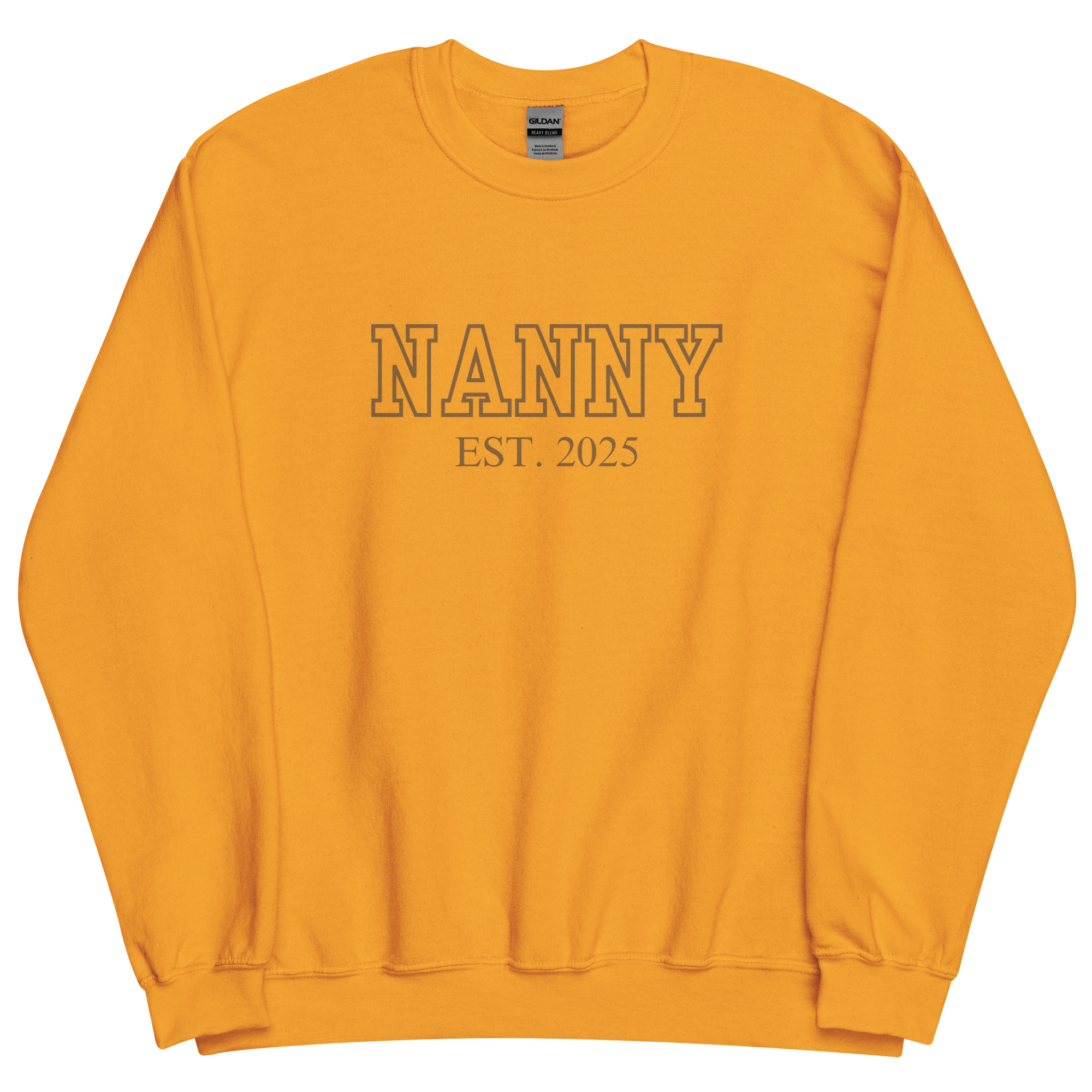 Nanny Est. 2025 (Brown Font) Sweatshirt - Image 5