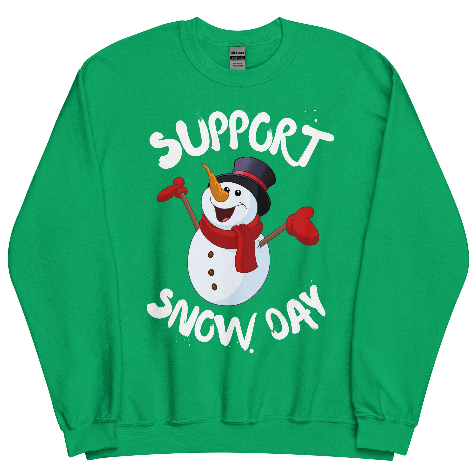 SUPPORT SNOW DAY - Happy Snowman Sweatshirt - Image 9