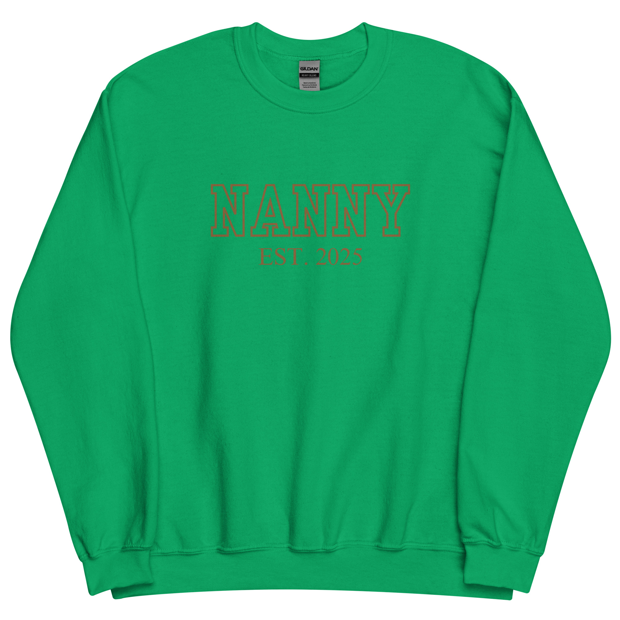 Nanny Est. 2025 (Brown Font) Sweatshirt - Image 4