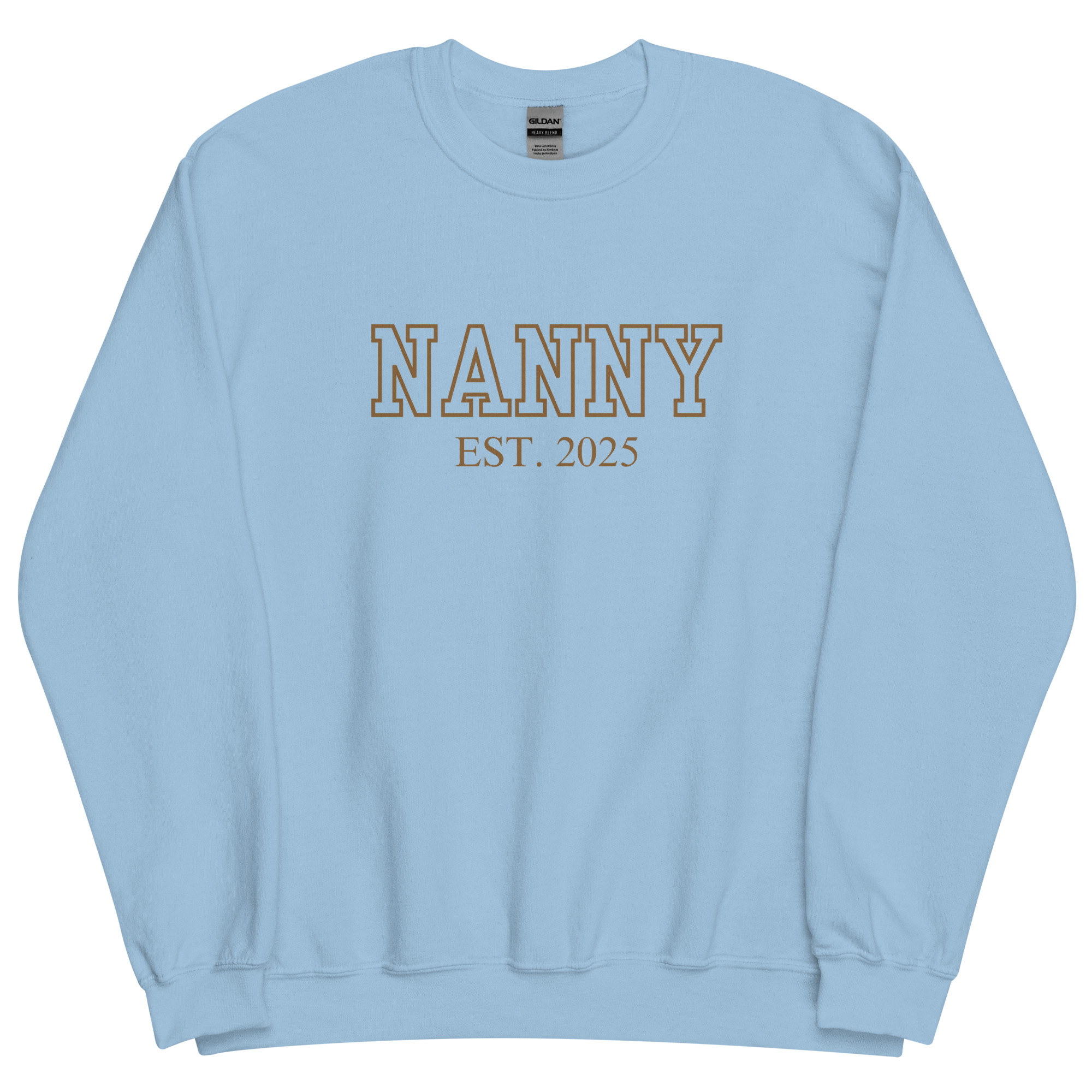 Nanny Est. 2025 (Brown Font) Sweatshirt - Image 6