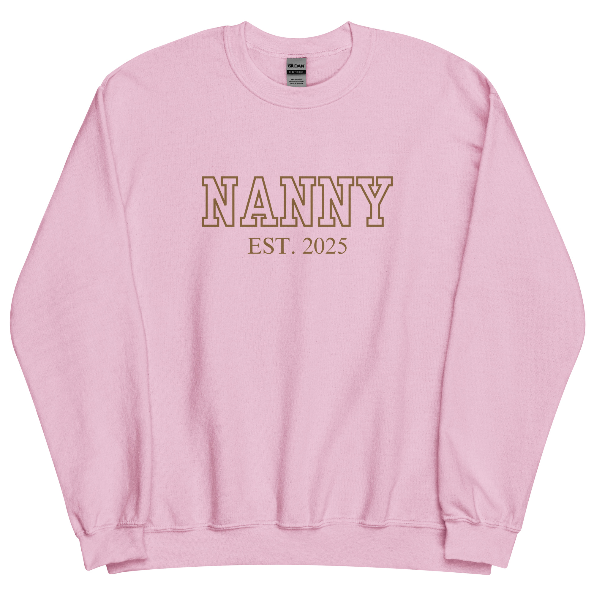 Nanny Est. 2025 (Brown Font) Sweatshirt - Image 8