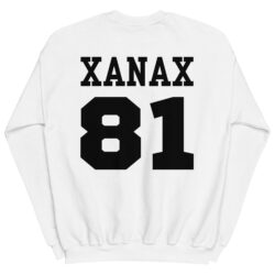 XANAX 81 (black font version) Sweatshirt | Prescription Drugs Team Shirts clothing line