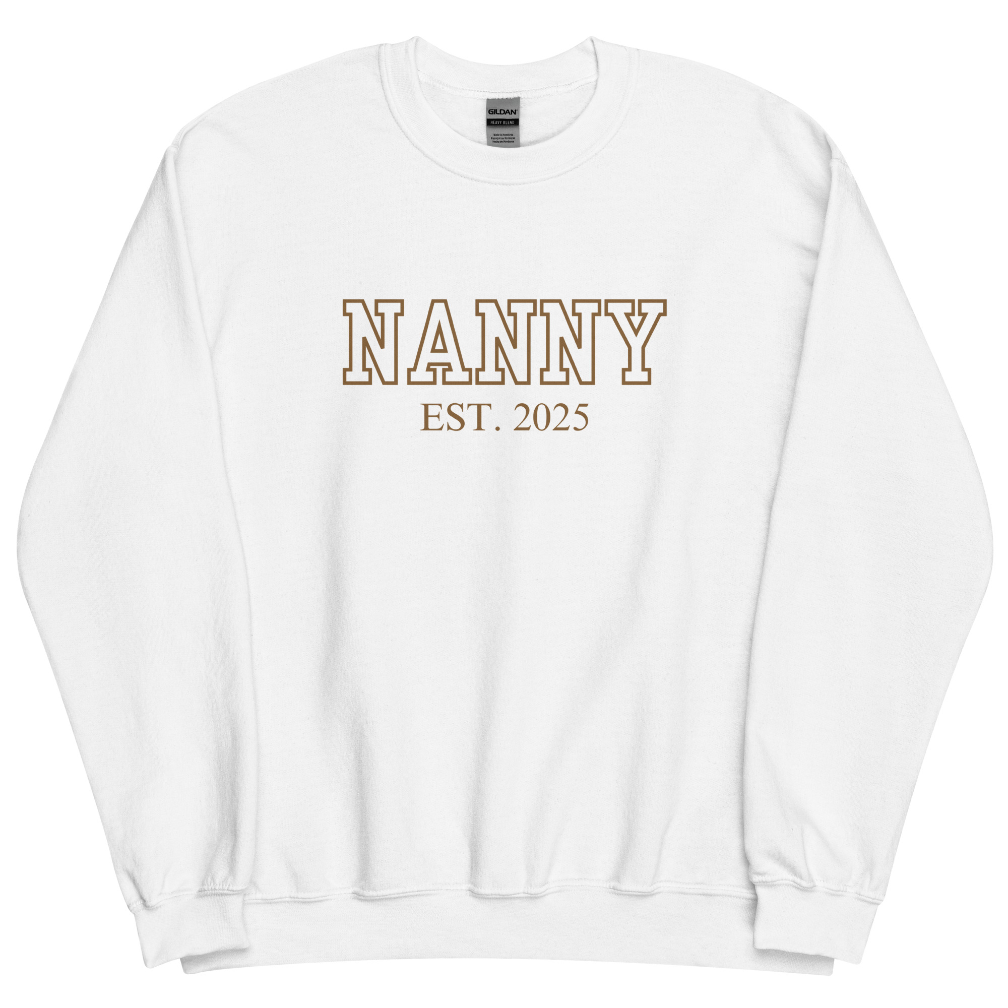 Nanny Est. 2025 (Brown Font) Sweatshirt - Image 10