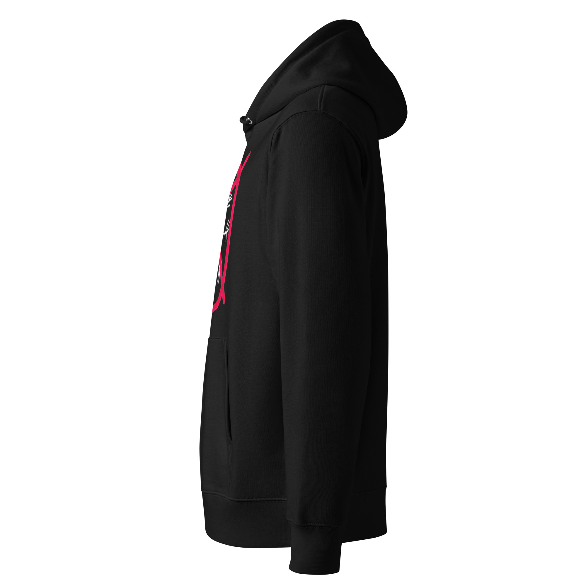 ANTI-SNOWFLAKES SYMBOL (VARIANT III) Unisex PREMIUM 100% ORGANIC Hoodie (S-2XL) - Image 3