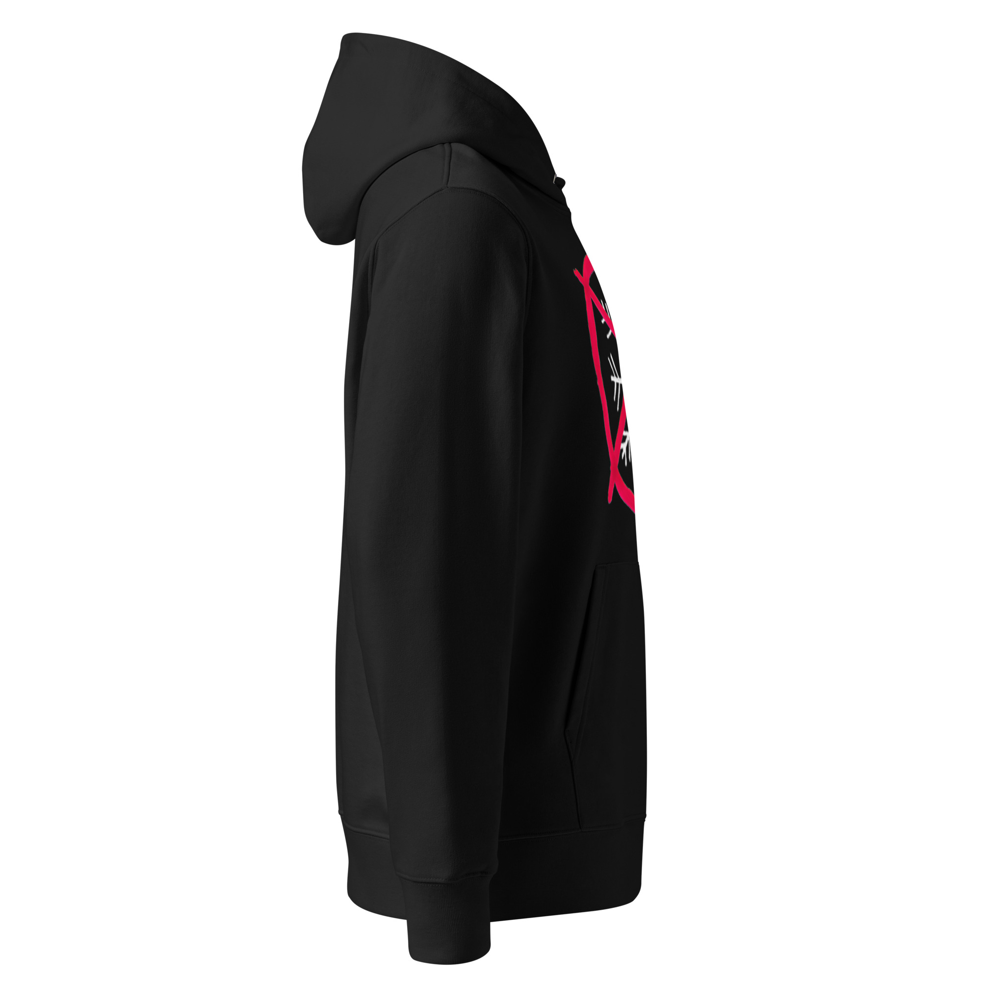 ANTI-SNOWFLAKES SYMBOL (VARIANT III) Unisex PREMIUM 100% ORGANIC Hoodie (S-2XL) - Image 4