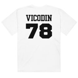 VICODIN 78 (black font version) T-Shirt | Prescription Drugs Team Shirts clothing line
