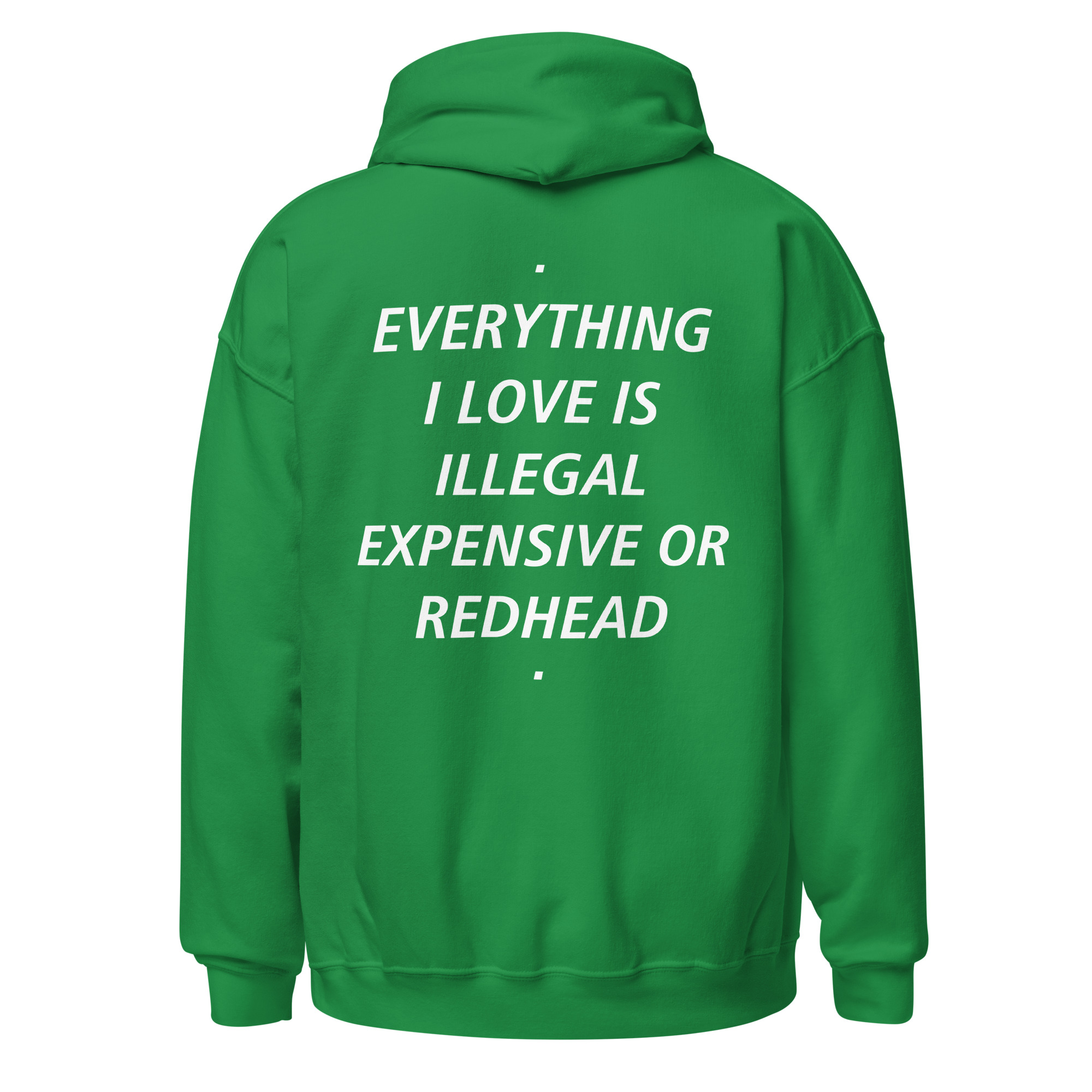EVERYTHING I LOVE IS ILLEGAL EXPENSIVE OR REDHEAD Hoodie - Image 11