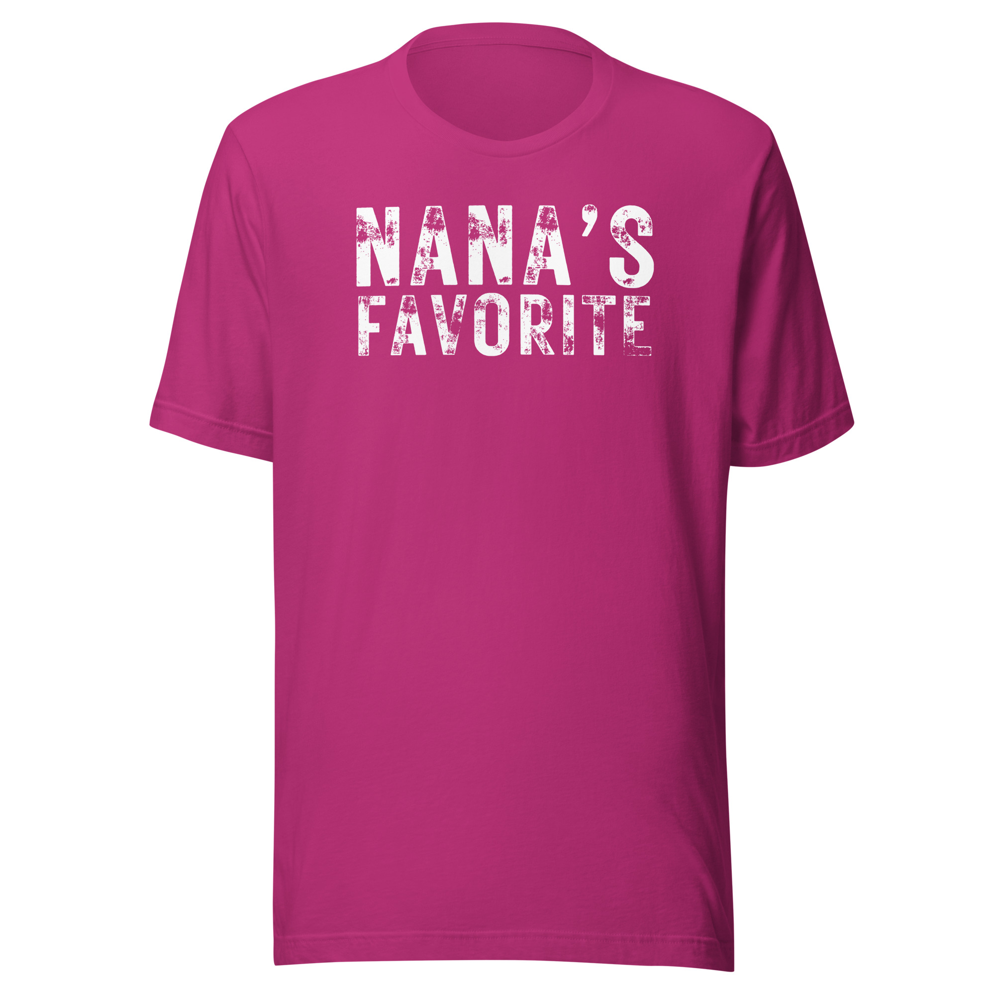 Nana's Favorite (heavily distressed font) Unisex T-Shirt - Image 8