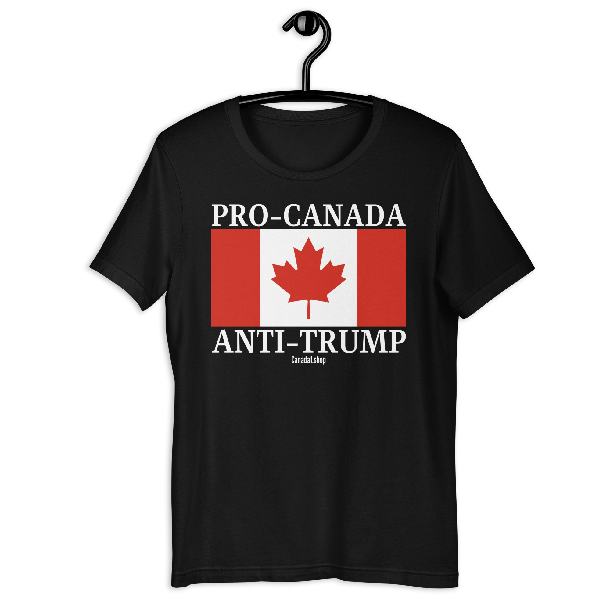 PRO-CANADA ANTI-TRUMP Canadian Flag T-Shirt - Image 2