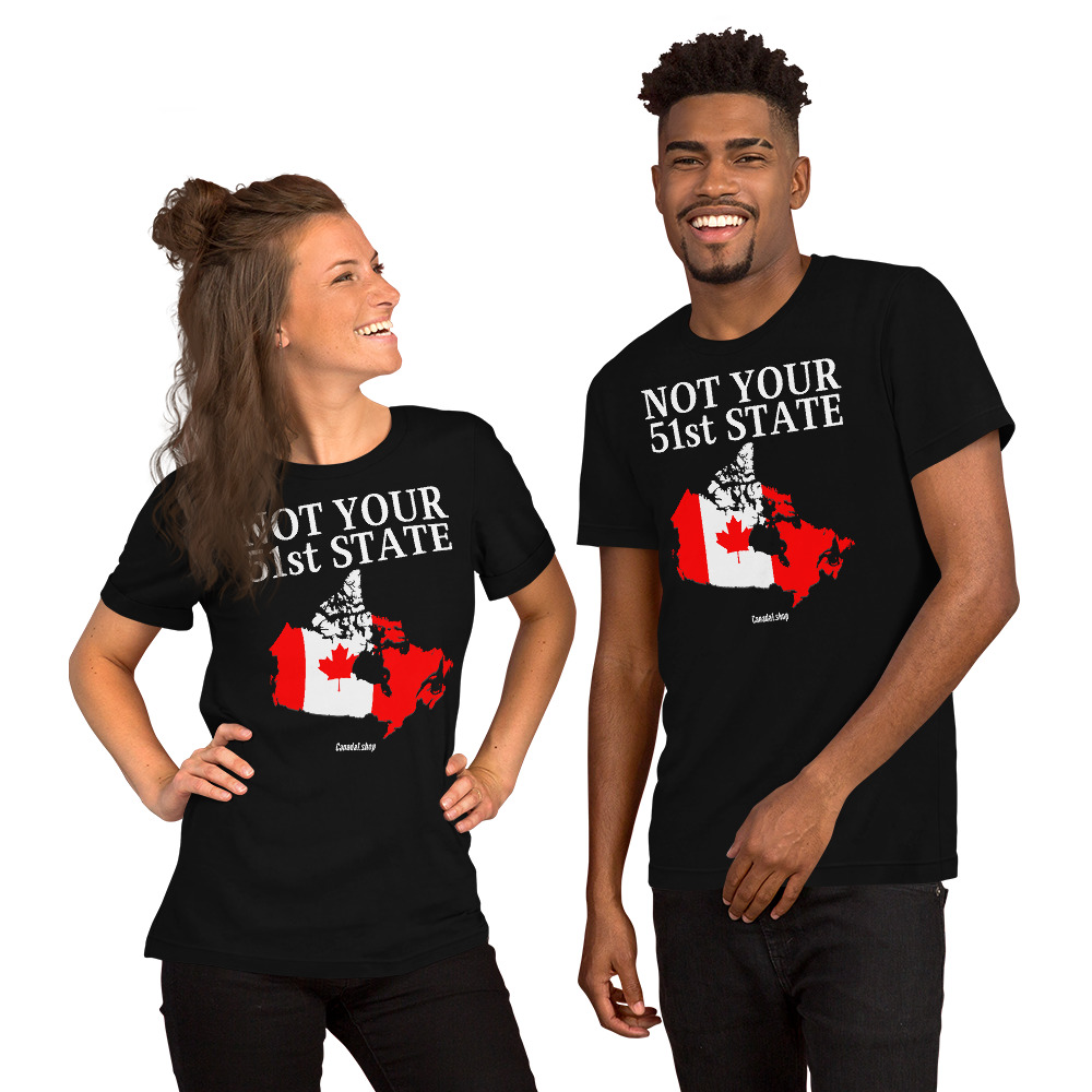 Canada Is Not Your 51st State - Canada Map Flag t-shirt - Image 2