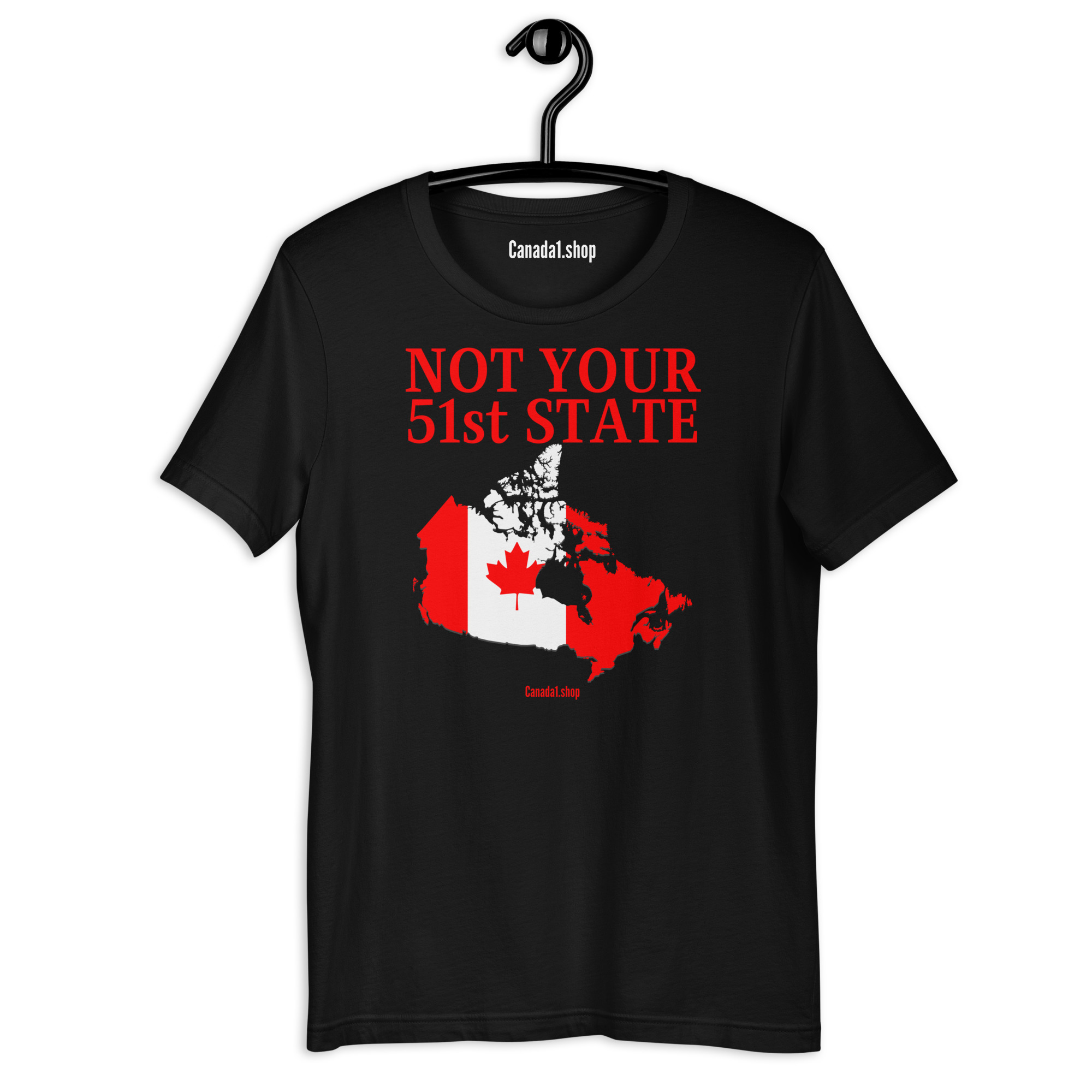 Canada Is Not Your 51st State - Canada Map Flag t-shirt - Image 3