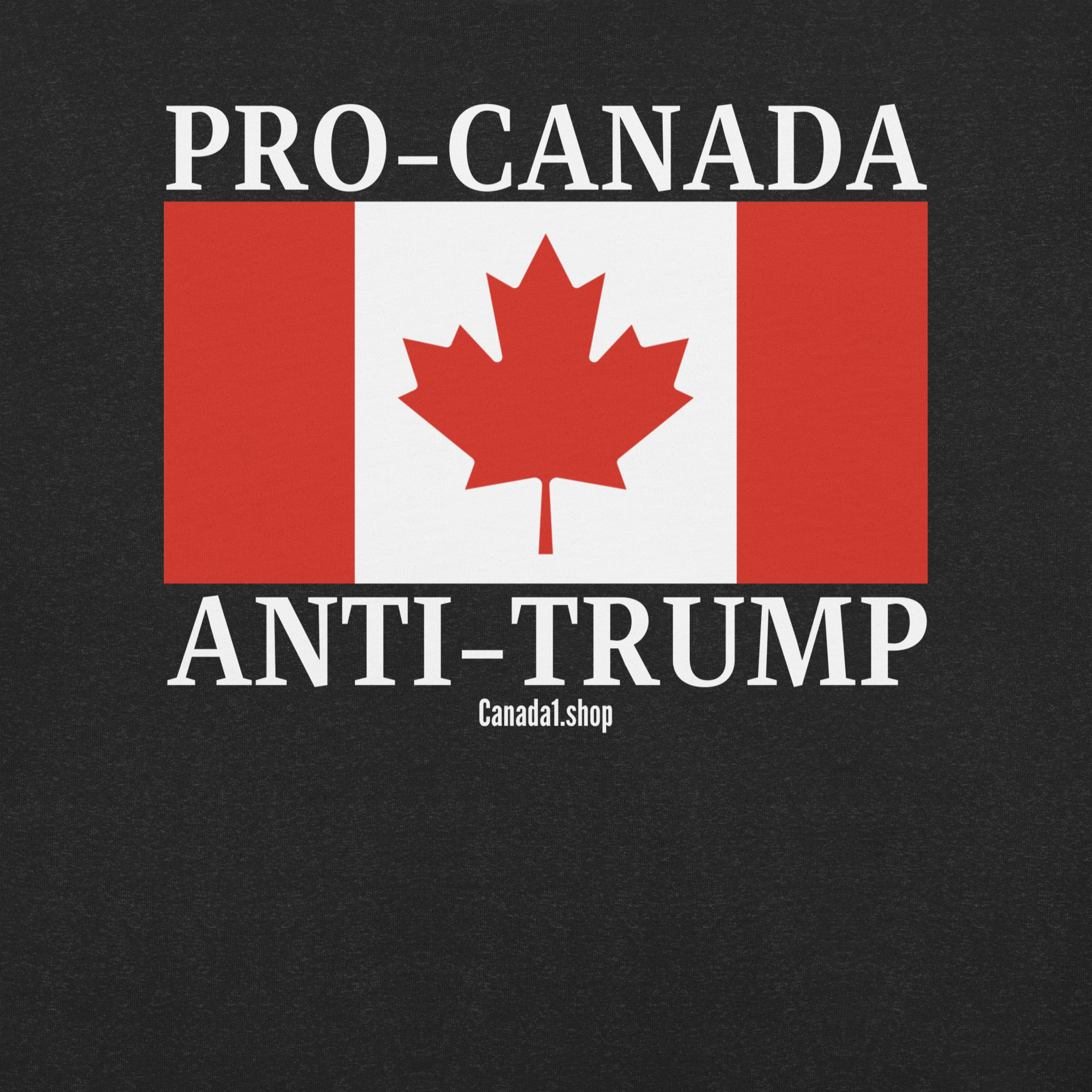 PRO-CANADA ANTI-TRUMP Canadian Flag T-Shirt - Image 5