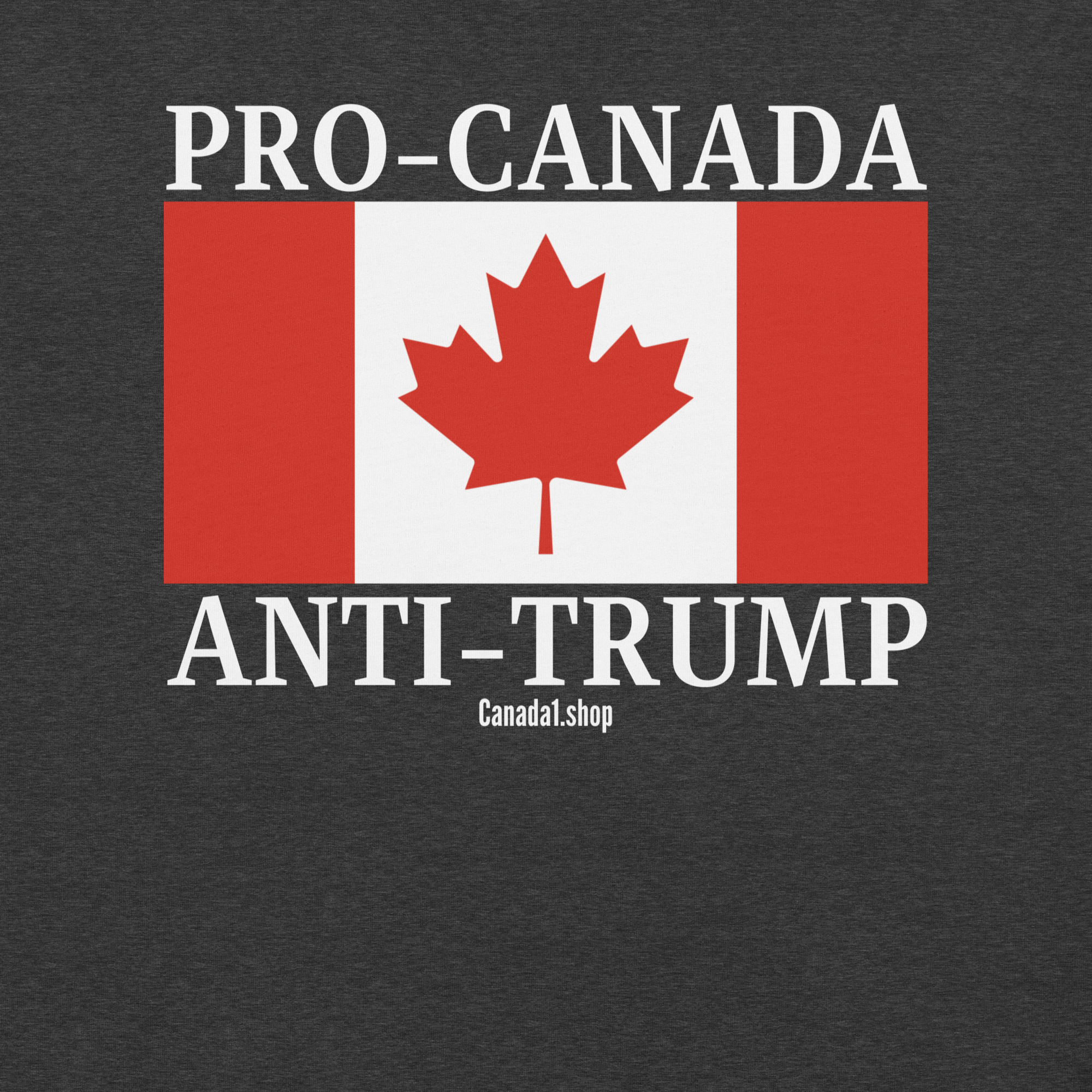 PRO-CANADA ANTI-TRUMP Canadian Flag T-Shirt - Image 9