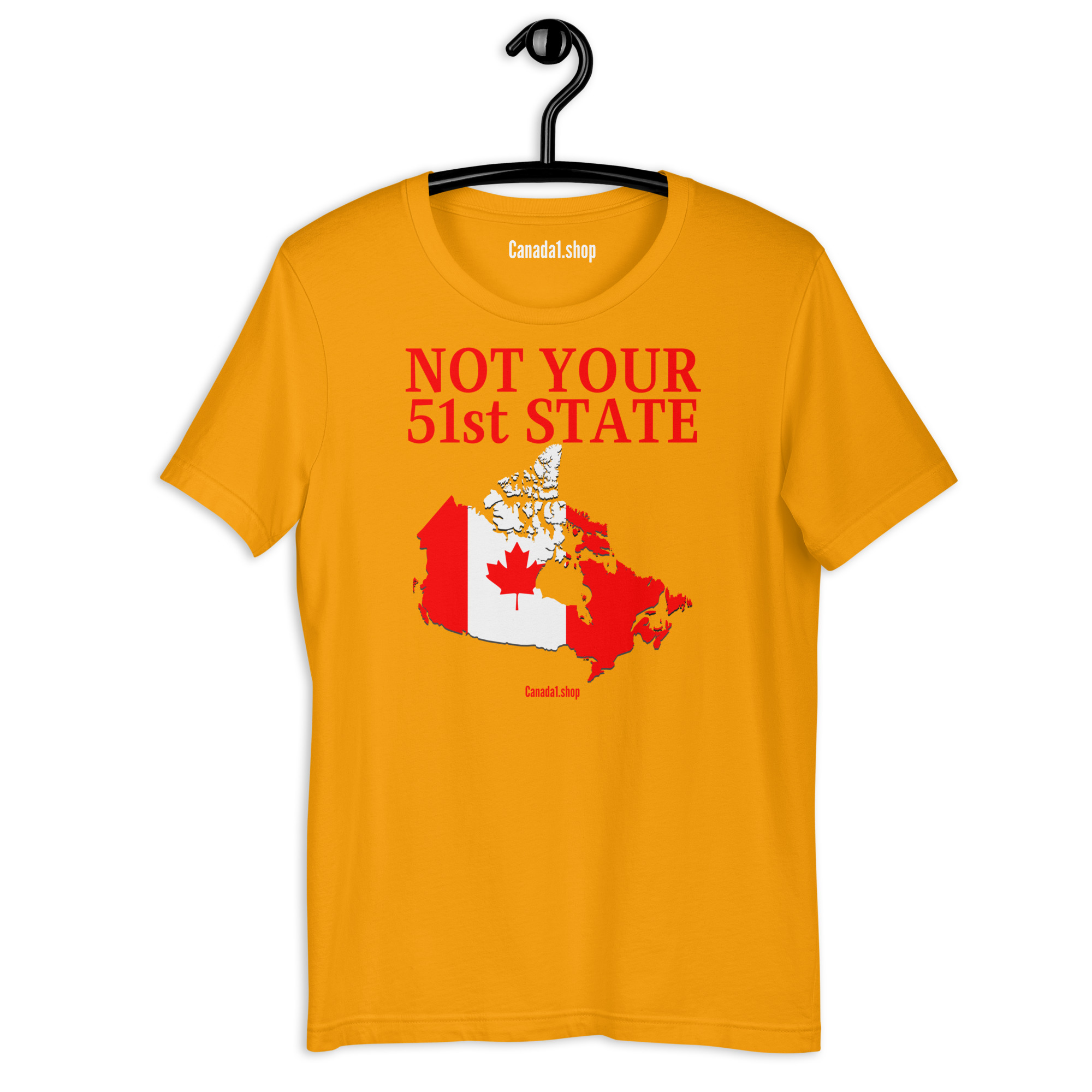 Canada Is Not Your 51st State - Canada Map Flag t-shirt - Image 9