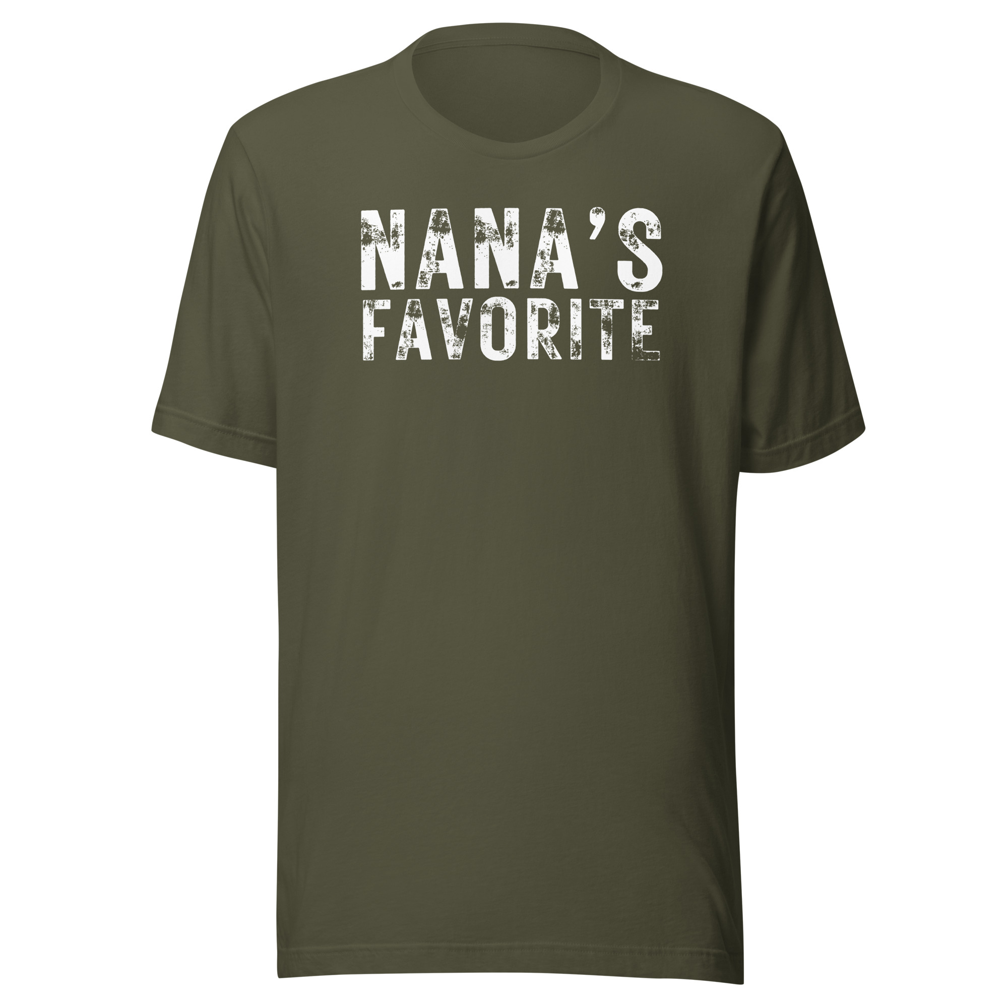 Nana's Favorite (heavily distressed font) Unisex T-Shirt - Image 7
