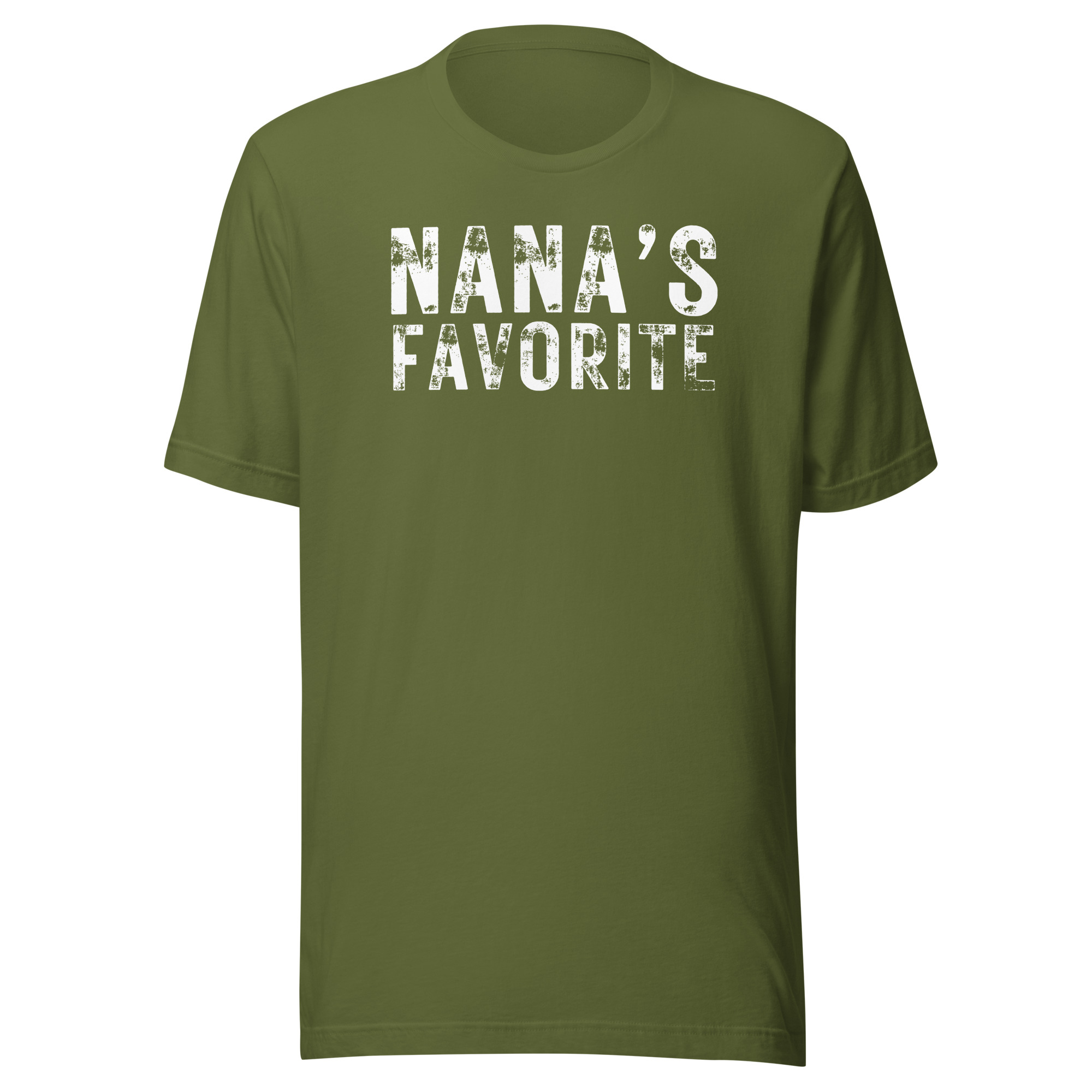 Nana's Favorite (heavily distressed font) Unisex T-Shirt - Image 9
