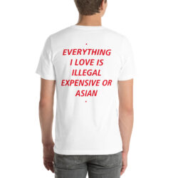 EVERYTHING I LOVE IS ILLEGAL EXPENSIVE OR ASIAN T-Shirt