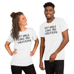 Alternative view of Vanessa Hudgens 'HOT GIRLS LOVE PRO WRESTLING' Unisex t-shirt