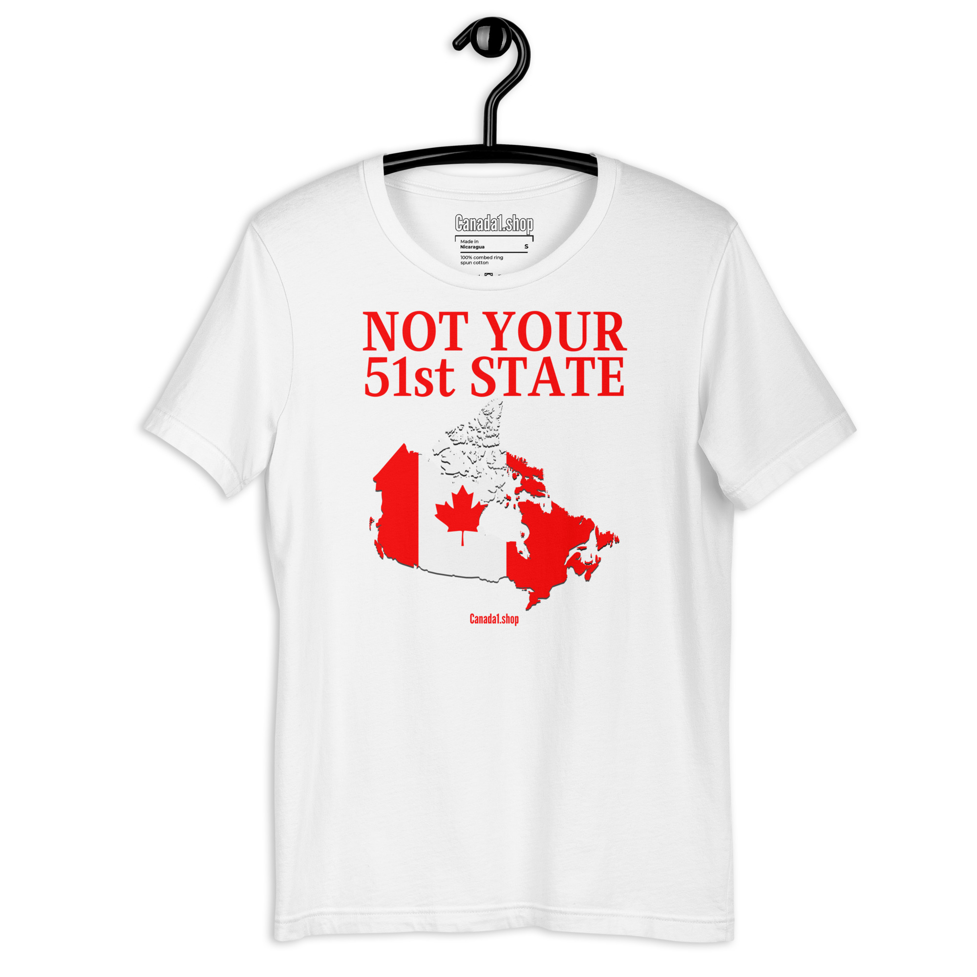Canada Is Not Your 51st State - Canada Map Flag t-shirt