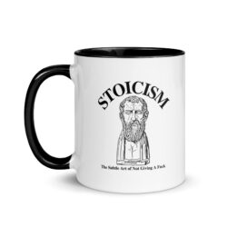 STOICISM The Subtle Art of Not Giving A Fuck – Zeno of Citium Mug with Color Inside