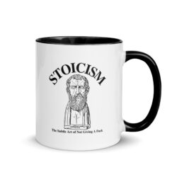Alternative view of STOICISM The Subtle Art of Not Giving A Fuck – Zeno of Citium Mug with Color Inside