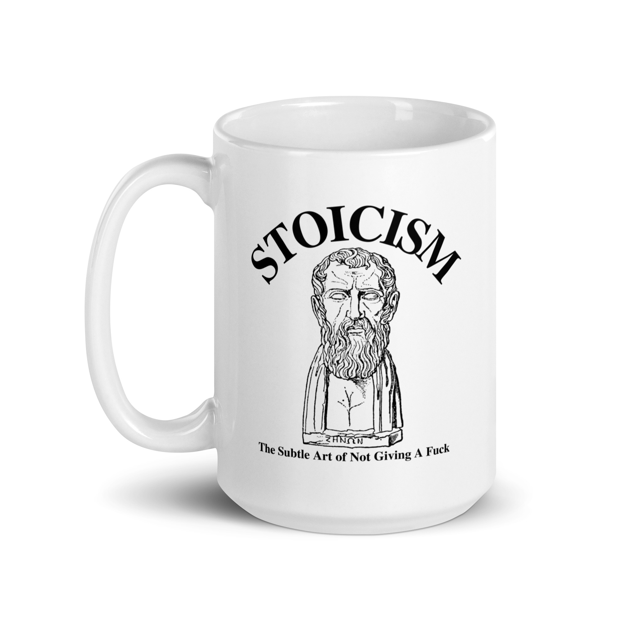 STOICISM The Subtle Art of Not Giving A Fuck – Zeno of Citium Coffee Mug - Image 6