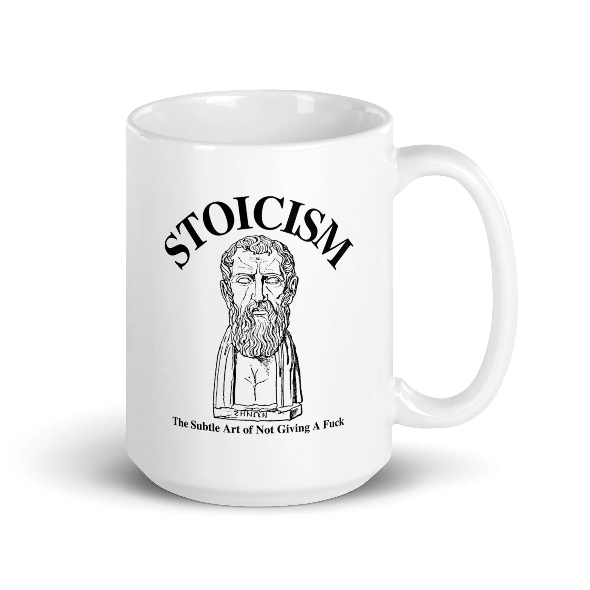 STOICISM The Subtle Art of Not Giving A Fuck – Zeno of Citium Coffee Mug - Image 5