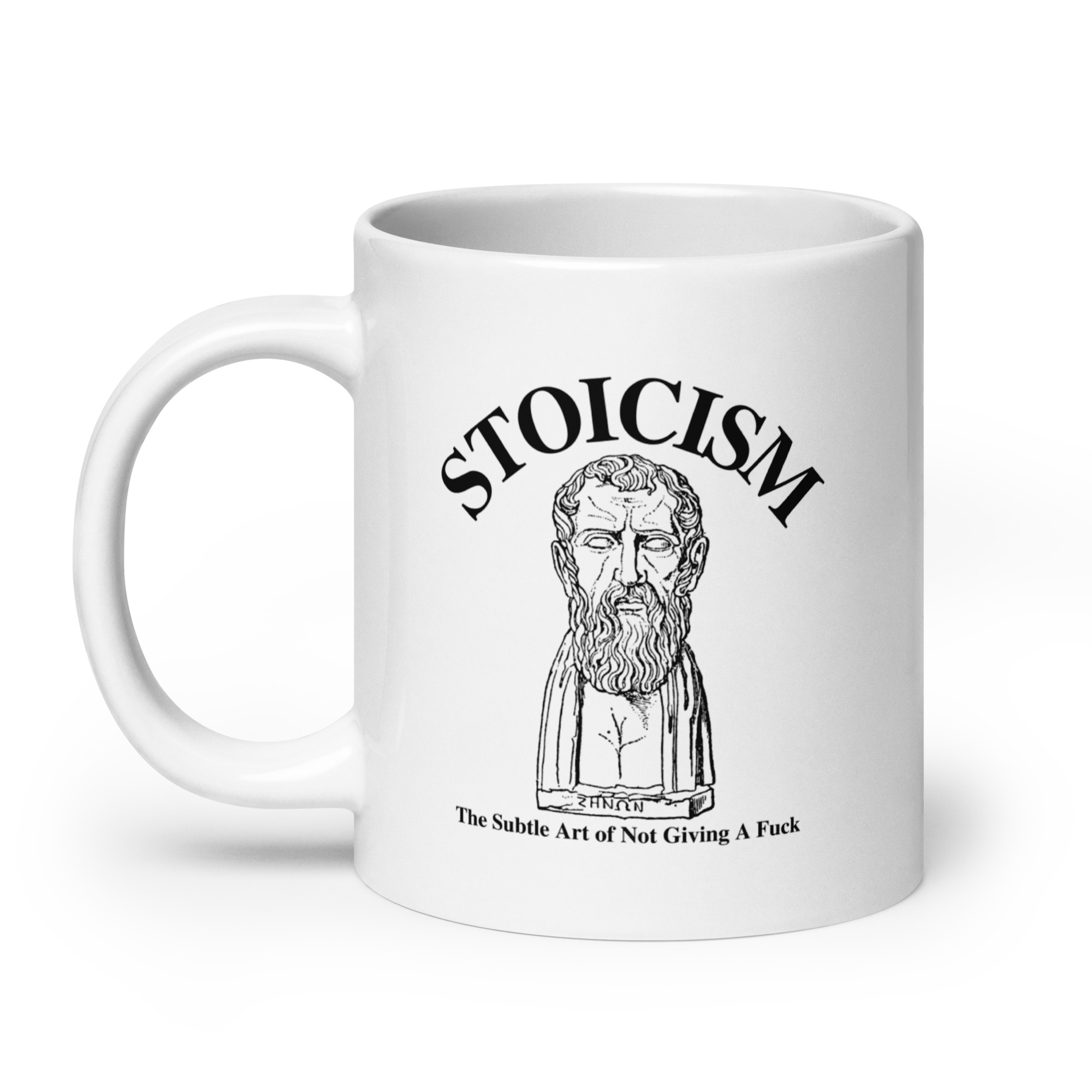 STOICISM The Subtle Art of Not Giving A Fuck – Zeno of Citium Coffee Mug - Image 8