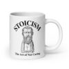 Stoicism The Art of Not Caring – Zeno of Citium Illustration coffee mug