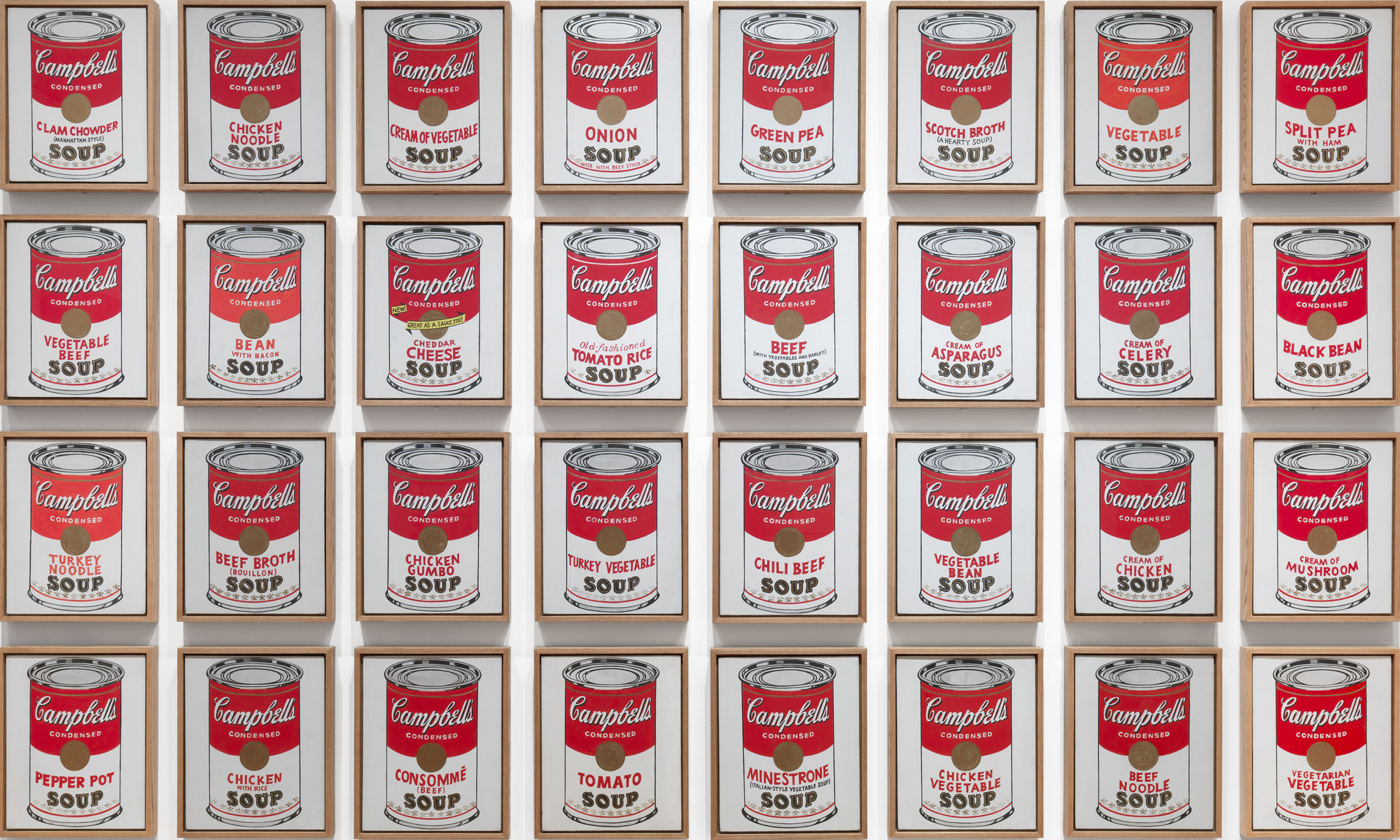 Andy Warhol. Campbell's Soup Cans. 1962