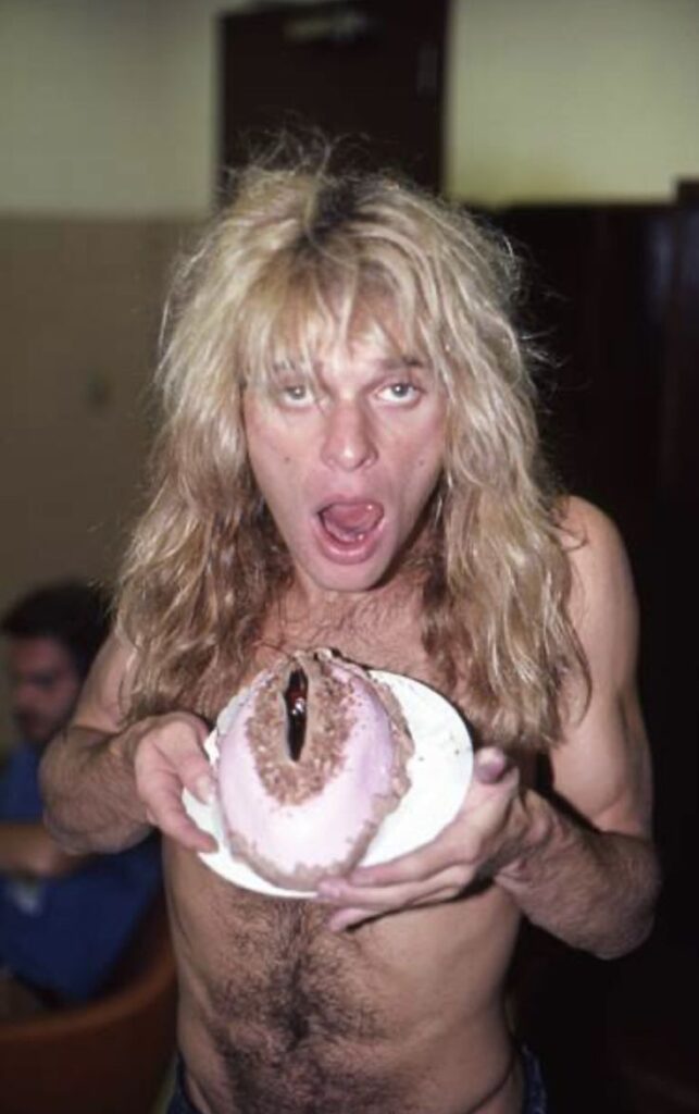 David Lee Roth vagina cake