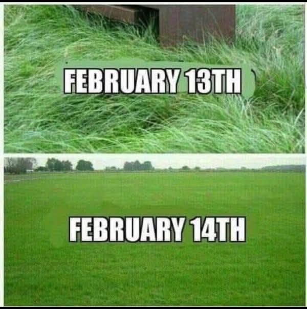 February 13th vs February 14th - Bush Got Shaved