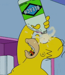 Homer Simpson bleach eyes GIF