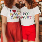 I Love to Finger Paint & I’m Paint Couple T-Shirts