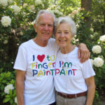 I Love to Finger Paint & I'm Paint Couple T-Shirts