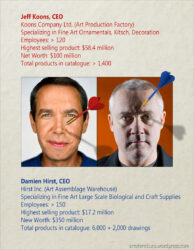 Jeff Koons vs Damien Hirst