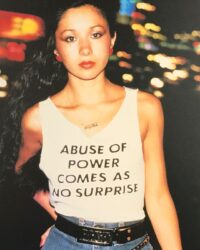 Jenny Holzer - Abuse of Power Comes As No Surprise from the series 'Truisms T-shirts' [1980]