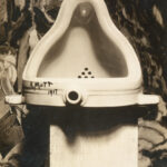 Marcel Duchamp, 1917, Fountain, photograph by Alfred Stieglitz (urinal in a museum)