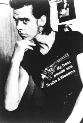 Nick Cave My best friends are Smith & Wesson shirt