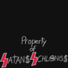 Property of SATANS SCHLONGS Tramp Stamp T-Shirt
