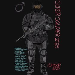 SUPER SOLDIER 2025 - Male Gender Symbol T-Shirt