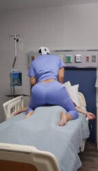 Sex in an hospital bed with a nurse