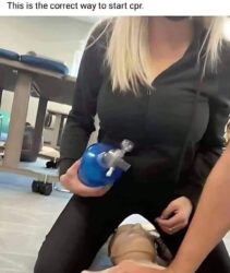 This is the correct to start CPR